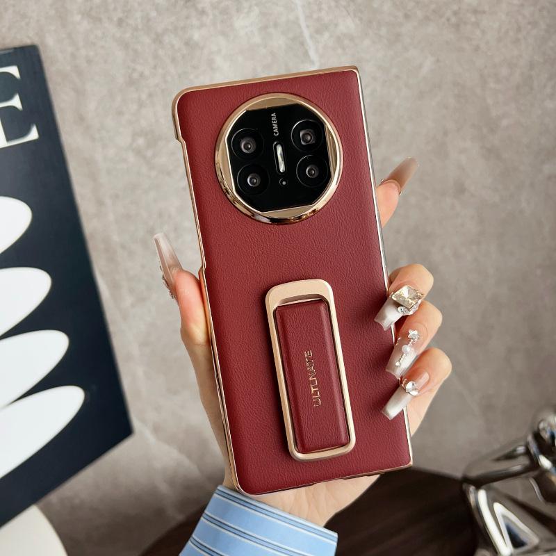 Applicable to Huawei matex1 mobile phone case, wristband bracket x1 lens all-inclusive XT plain leather electroplating x1 anti-drop back case