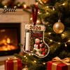 Holiday Gift Card Hanging Clip Stocking Shaped Christmas Cash Ornament, Acrylic Money Holder Creative Present Decor, Xmas Tree for Tree, Party