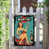 Vintage Martini Advertising Metal Tin Sign Retro Wall Art Decor for IndoorOutdoor Use Classic Film Theme