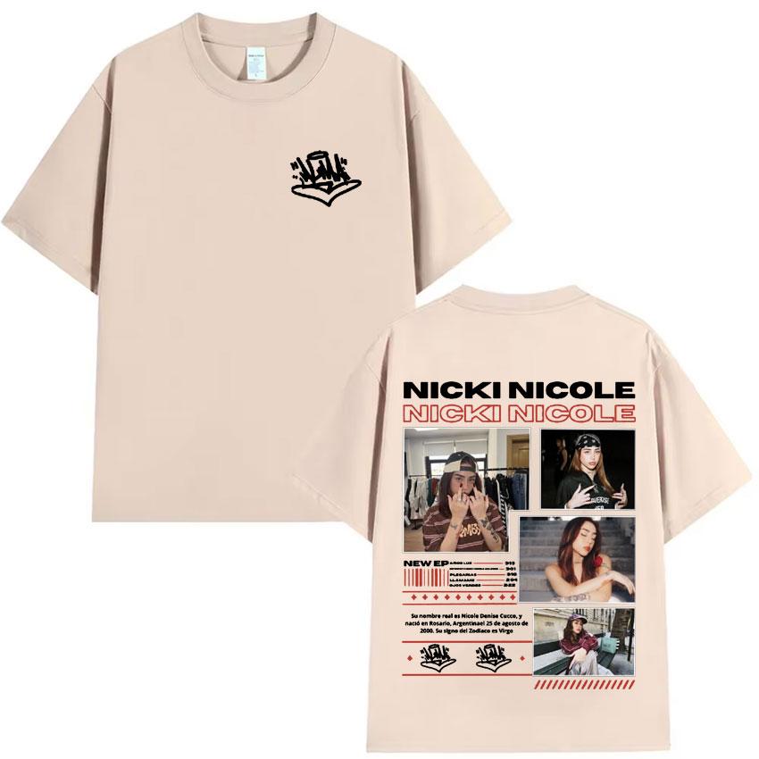 Nicki Nicole Fashion T Shirts Harajuku High Quality Tee ONeck Short Sleeve Cotton Mens Woman Cozy TShirts Gift Tops Streetwear