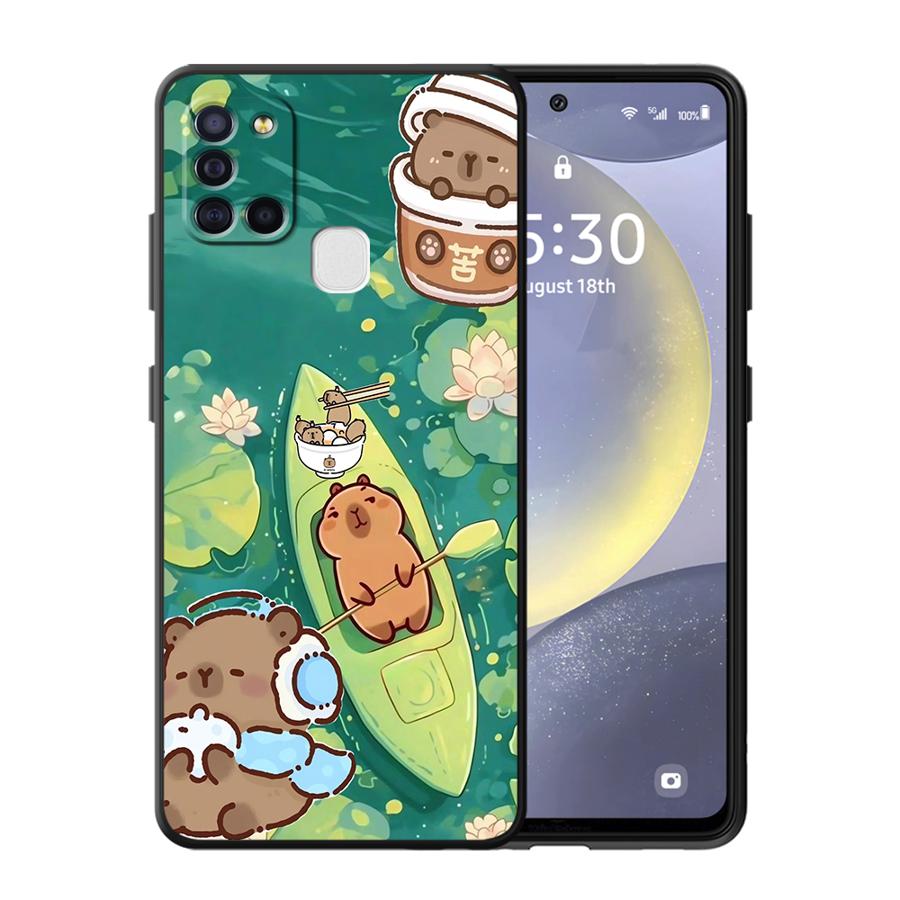 Hülle für Samsung Galaxy A16 A40 A17 A05 A06 A04 A70 A50 A13 A20 A12 A15 Funda Handyhülle Niedliches Capybara