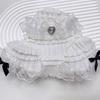 Pet Spring High Collar Lace Bottom Shirt Cat Clothes Dog Short Sleeve Pet Clothes Princess Puppy Clothes