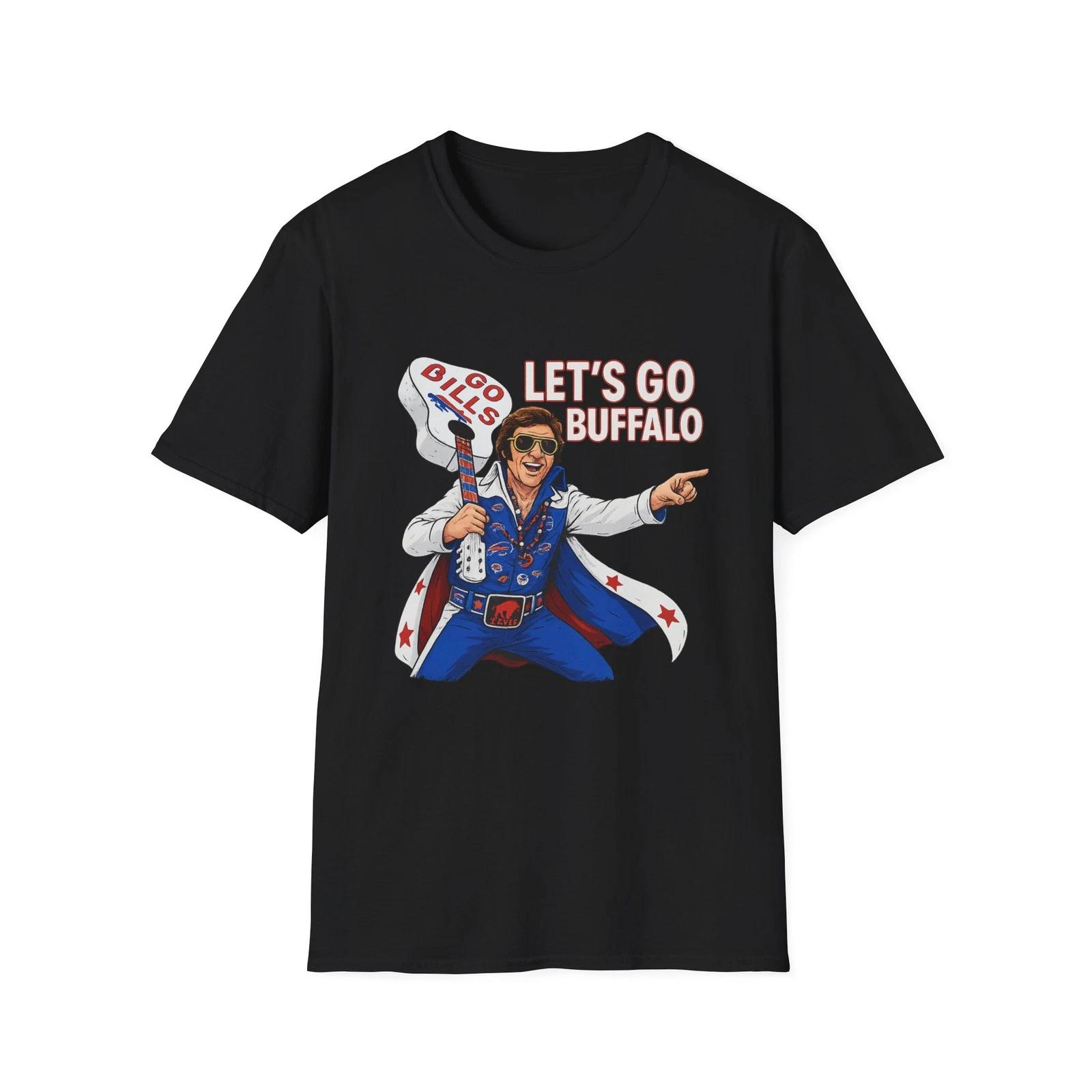 Футболка Buffalo Bills Elvis, Футболка Let s Go Buffalo, Футболка, вдохновленная Джоном Лангом XS