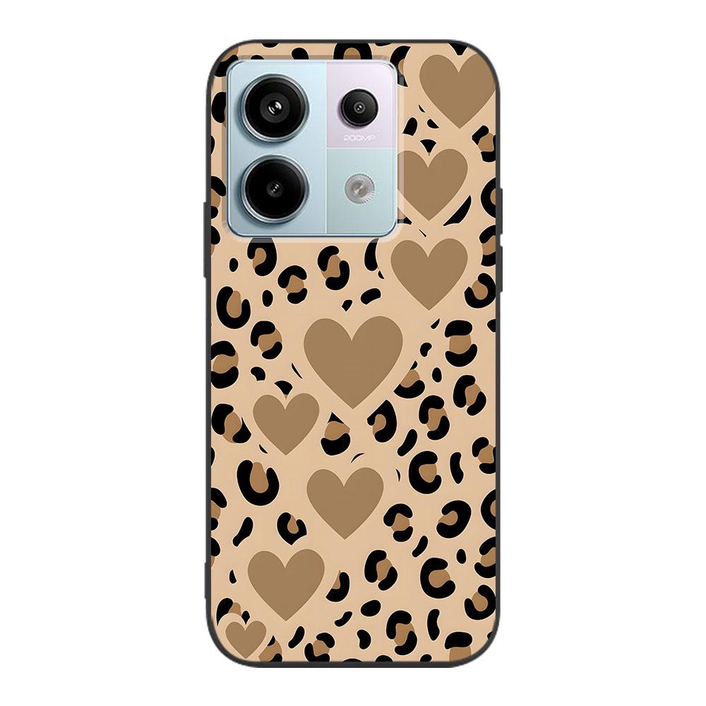 Fashion Tiger Leopard Case for Xiaomi Redmi 10 10C 9C 9A 9i 9 Prime 9T 12 12C 10A K40 Pro Black Soft TPU Mobile Phone Bag Cover Redmi 12C