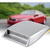 Qiilu Universal Car Air Intake Scoop Bonnet Vent Sticker Cover Hood Silver