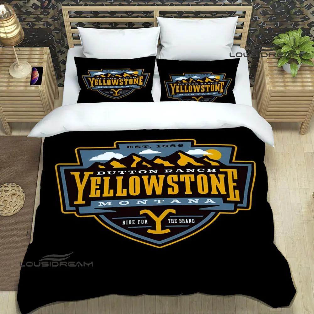 Set Biancheria da Letto Stampati del Film Yellowstone set squisito di biancheria da letto copripiumino set copripiumino set biancheria da letto lusso regalo di compleanno