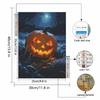 Halloween diamond painting kit handmade diy glowing pumpkin full moon landscape wall art home decoration painting