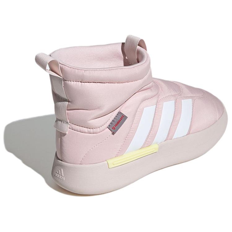 Adidas Adipuff Trendy Fashion Non-Slip Wear-Resistant High-Top Casual Shoes Unisex Casual Shoes Pink JR0072