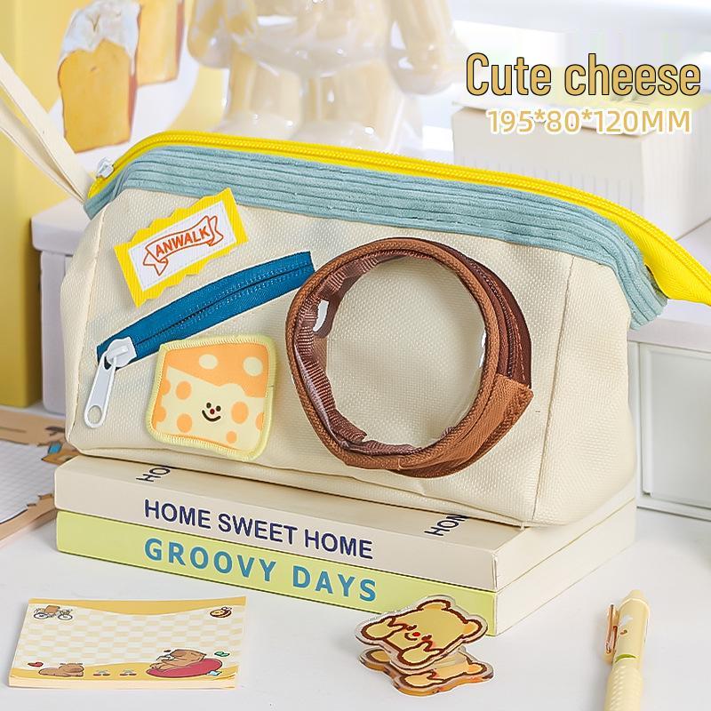 Cute High Capacity Pencil Case - Stylish Stationery Box for Students
