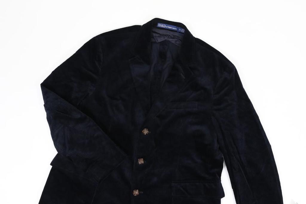 POLO Ralph Lauren Corduroy Sport Regular Size 01010035 Men's Coat/Jacket/Blazer, Length, 40R, Navy, [Used]