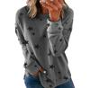 2025 Women's Loose Plus Size Long Sleeve Printed Hoodie - Autumn/Winter Fashion
