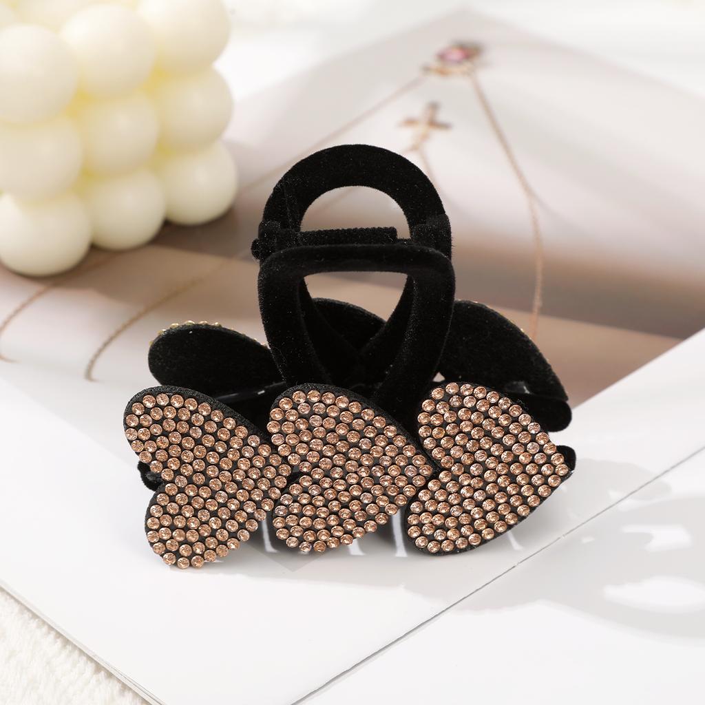 AWAYTR Shiny Rhinestone Hair Claws Fashion Crystal Hair Clips Crab For Women Girl Gift Hair Accessories Valentine Headwear