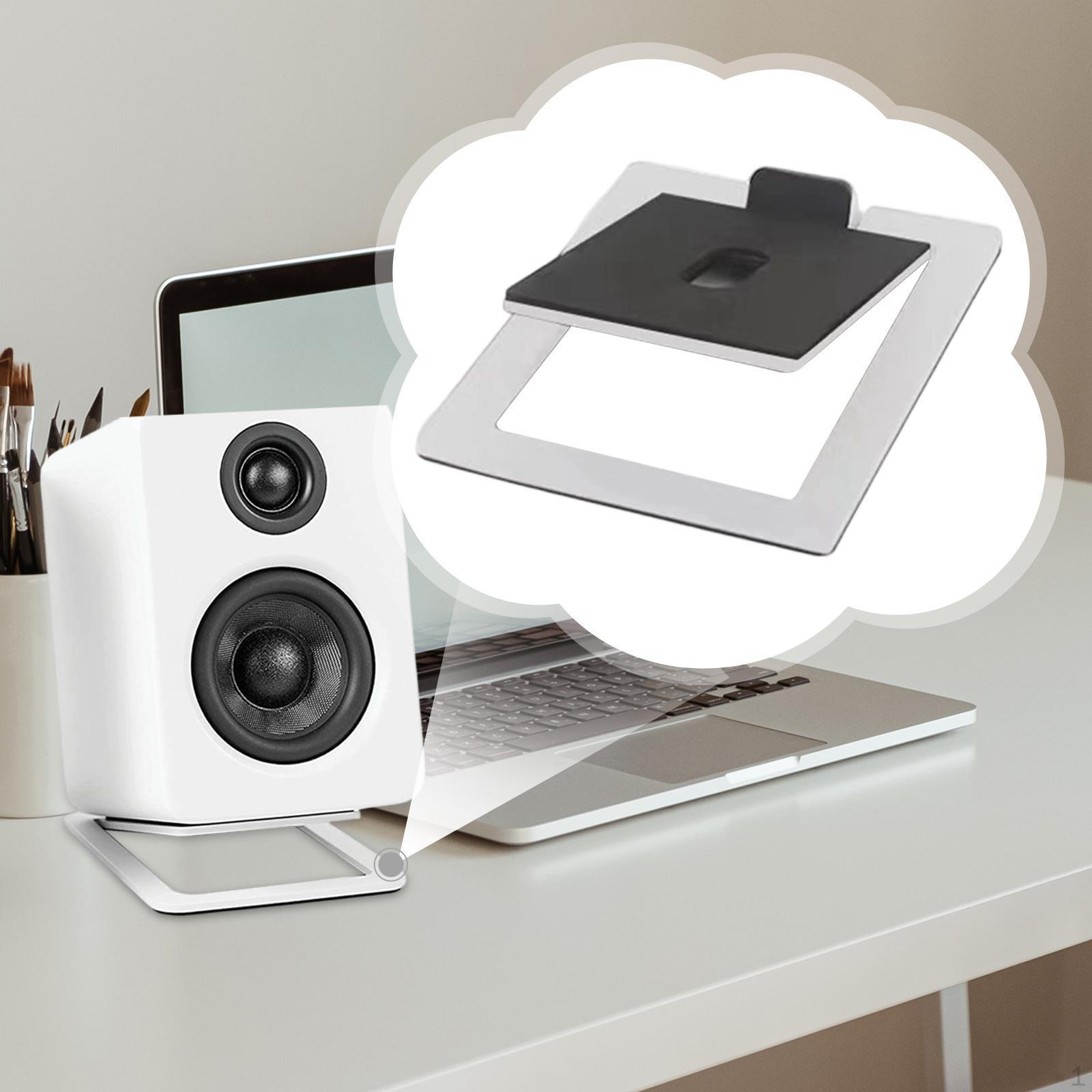 Desktop Speaker Stand Bracket Durability 16 Degree Incline, Heavy Duty, Stable, Computer