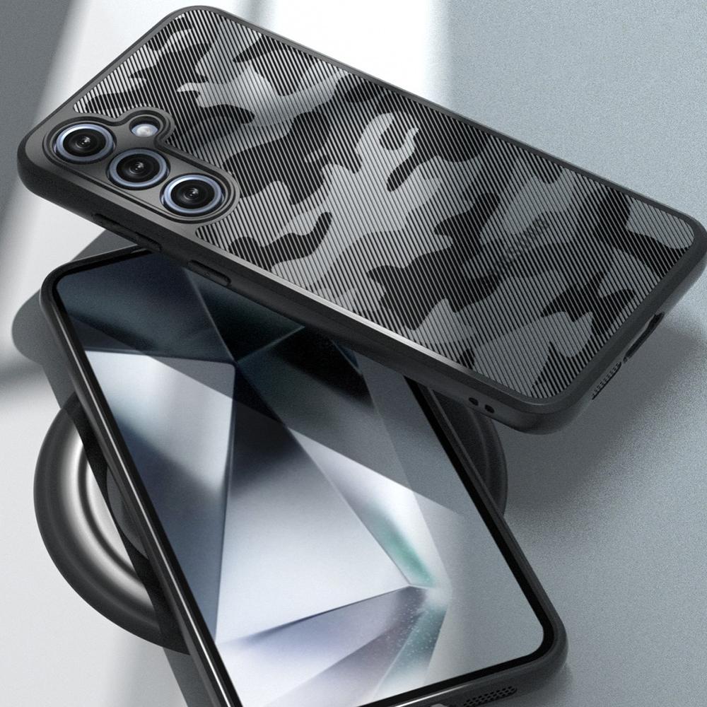 

IBMRS For Samsung Galaxy S24 FE Case TPU+PC Armor Shockproof Phone Cover Artistic Camouflage