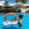 Water Inflatable Rainbow Ice Bucket Coconut Tree Parasol Ice Bar Coaster Tray Inflatables Pool Toys Swimming Pool Inflatable
