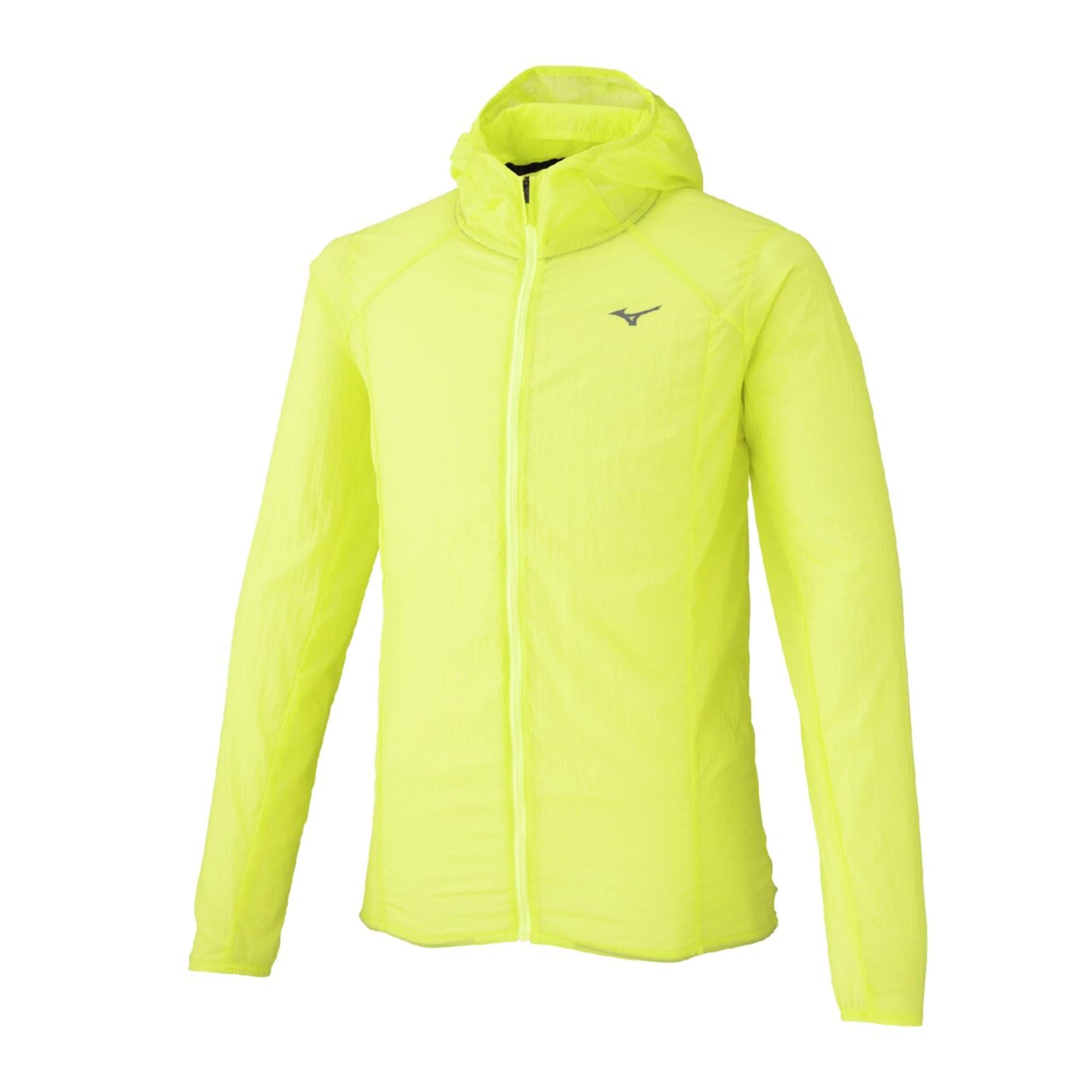 [Mizuno] Running Wear Running Packable Jacket (with Hood) [Men s] Water Repellent J2MED000 Men s Lightning Yellow S