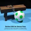 14pcs Waterproof Design Soccer Keychains Pull On Closure Sport Ball Key Chain  Bag Decoration