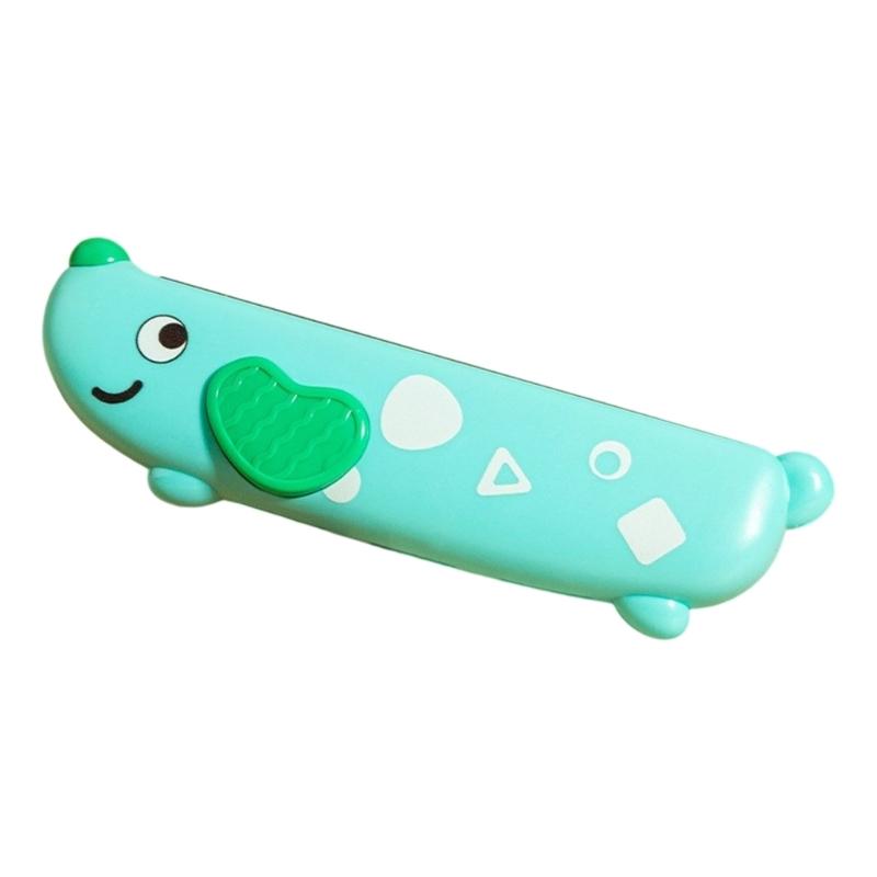 Washable 16 Hole Harmonica Toy For Children Musical Educational Toy With Cartoon Design Enhances Breath Control Skill