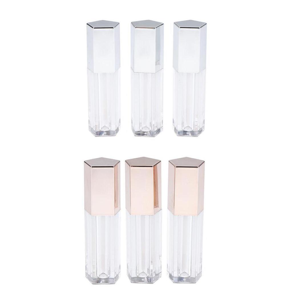 6pcs 5ml Plastic Refillable Cosmetic Tubes Bottle For DIY Balm Oil