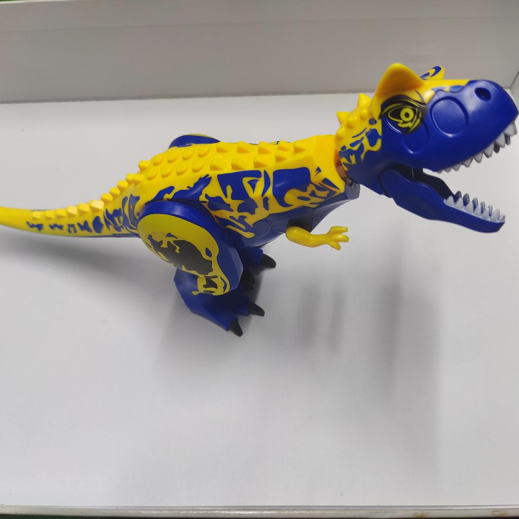 Chiński DIY Jurassic uroczy kręgosłup dinozaura drapieżny kolor Carnotaurus klocki Edukacyjne Zabawki dla Dzieci prezenty