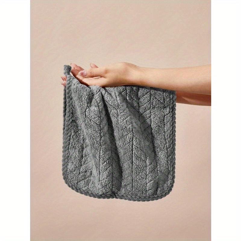 1 Pc Wheat Absorbent Quick Dry Coral Fleece Face Towel Home Bathroom Decor
