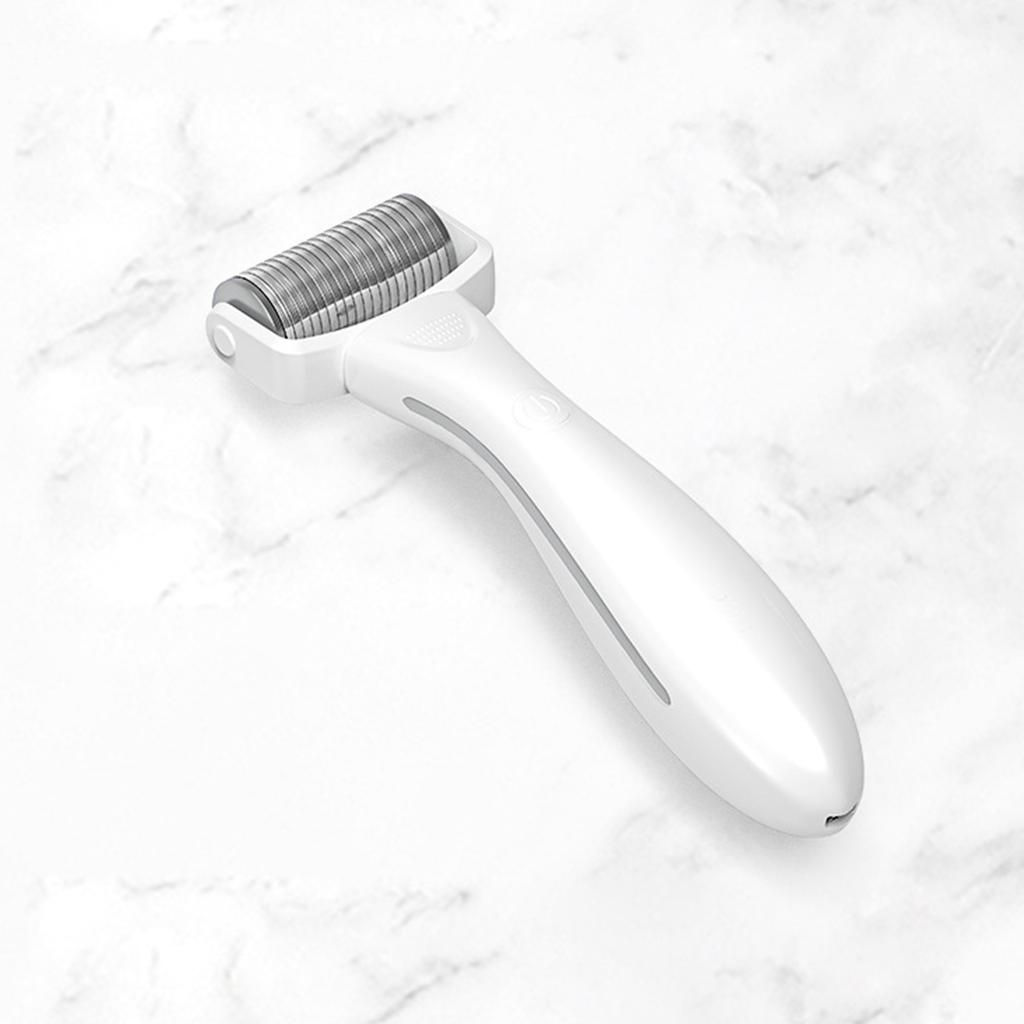 Derma Roller Microneedling Device for Home & Salon Use with 3 Replaceable Heads Red Light for