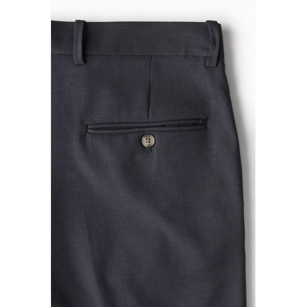 H M Suit Pants Regular Fit Dark Grey