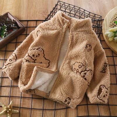 Veste chaude et mignonne à revers rembourré pour enfants - Printemps et Automne