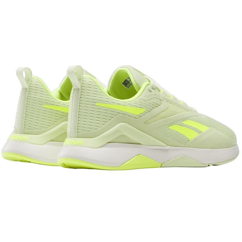 Reebok Nanofle Breathable Low top Training Shoes Women's Cyan Yellow Sneakers 100205405