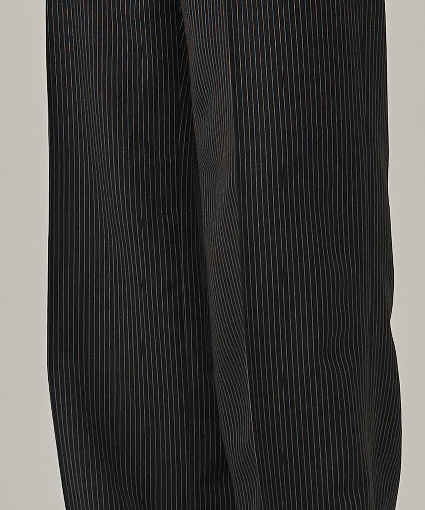 ANALOG MOOD One-Pleat Stripe Slacks (Black)