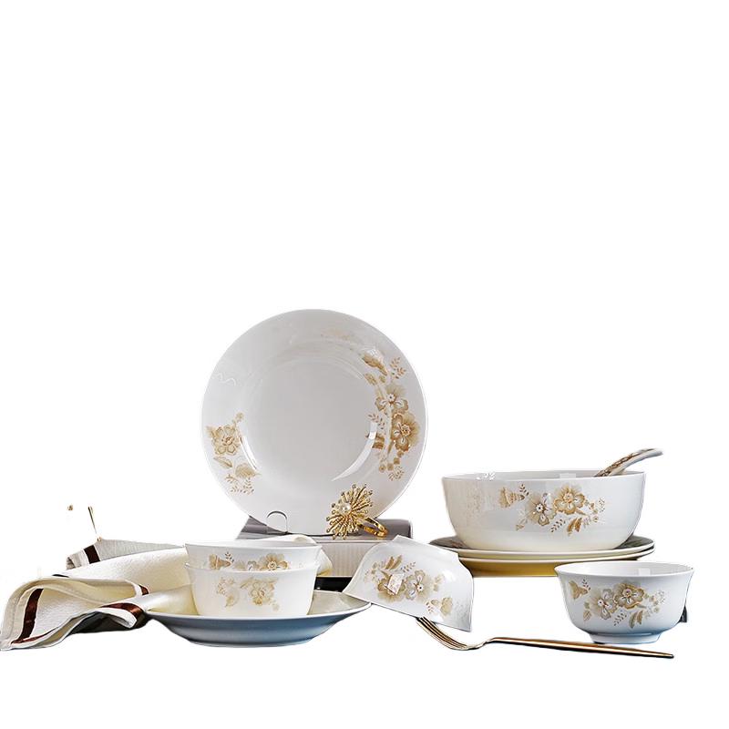 

Tanghui 10-Piece Bone China Dinnerware Set