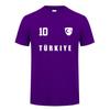 Turkey Footballer T Shirt Summer Cool Unisex Cotton Short Sleeve Turkey Tshirts Gift Unisex Tee Tops OT018