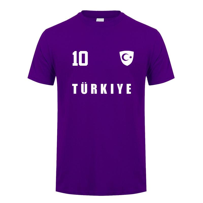 Turkey Footballer T Shirt Summer Cool Unisex Cotton Short Sleeve Turkey Tshirts Gift Unisex Tee Tops OT018