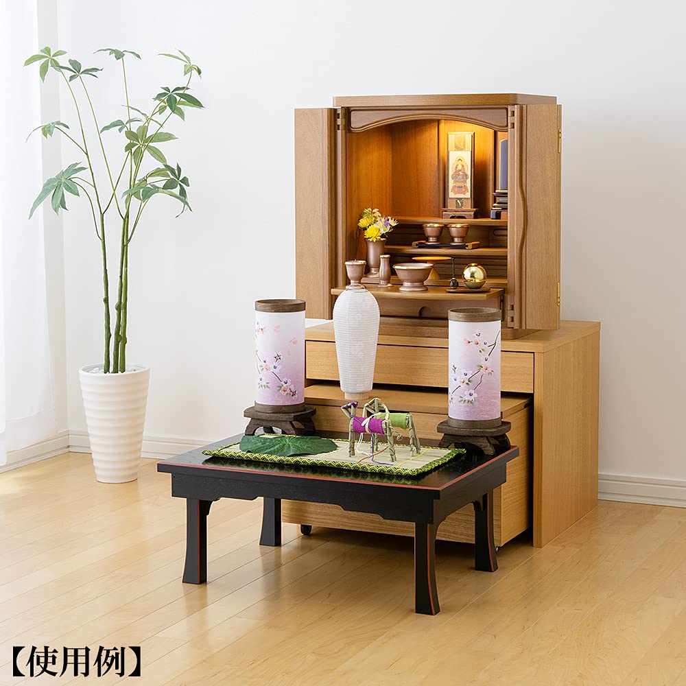 Buddhist Altar Shop Takita Shoten Compact Hatsatsubon Bon Set Hotoribi Weeping Cherry Blossoms Rotating Lantern Set Modern Bon Hatsuton New Bon Mini a