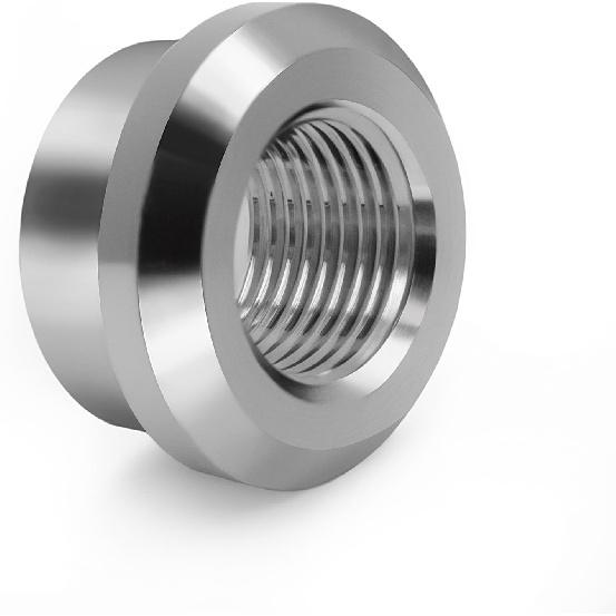 Aluminum 3/8" NPT Female Weld on Bung Weldable Fitting 4PCS