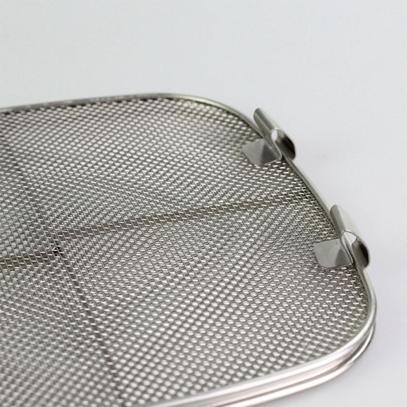 Detachable Splatter Shield Stainless Steel Splatter Screen Reusable Air Fryer Accessory Replacement Part for AG301 AG300
