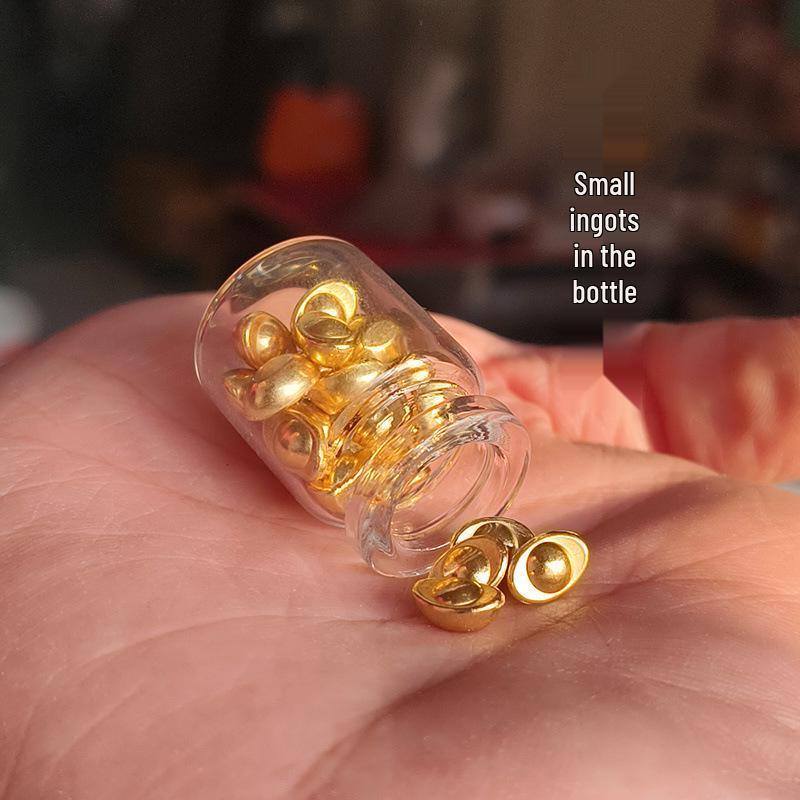 Year of the Snake Prosperous Wealth Bottle Keychain Pendant with Mahjong Acrylic Plate, Inspired by Internet Celebrity Style