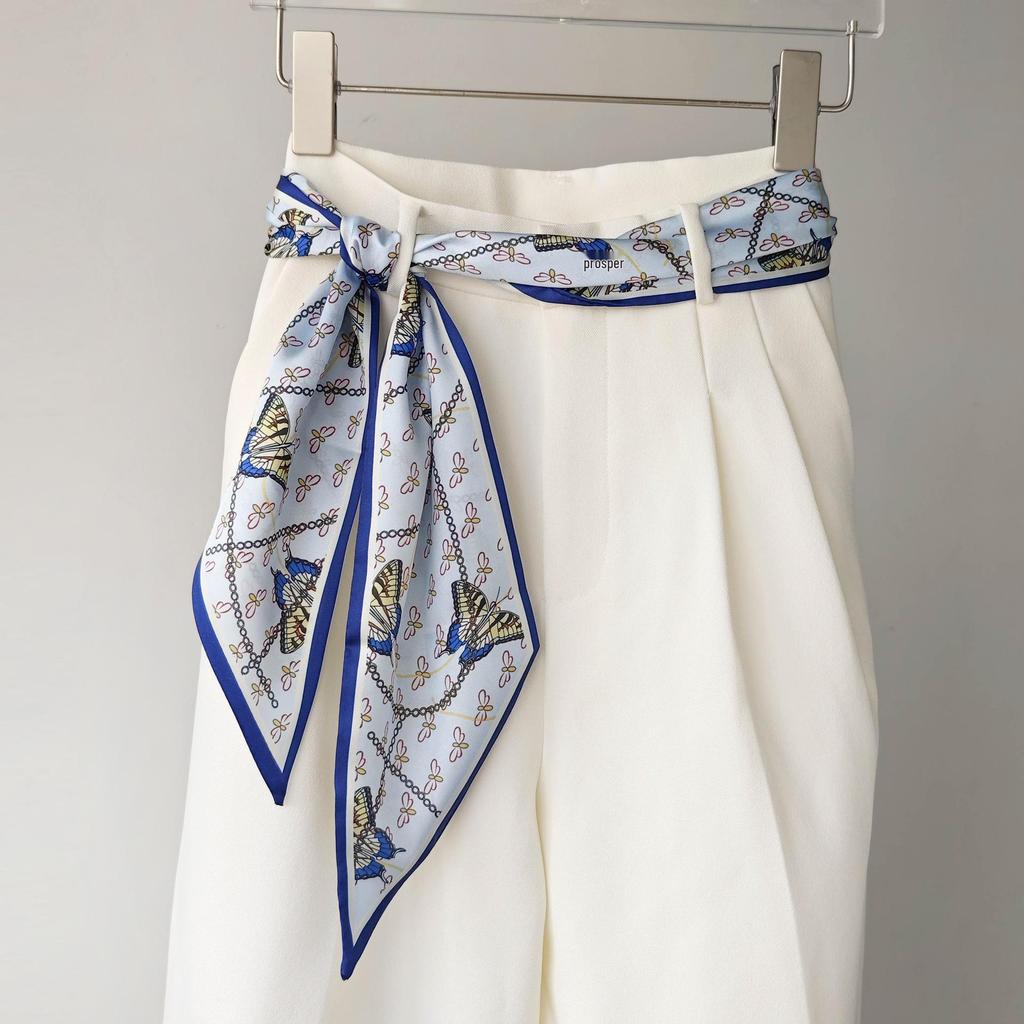 Women's Cashew Long Scarf Belt: 2025 New Style Waist & Tie-Neck Accessory for Jeans