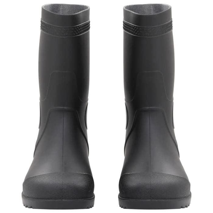 VidaXL Black Rain Boots Size 38-46 PVC