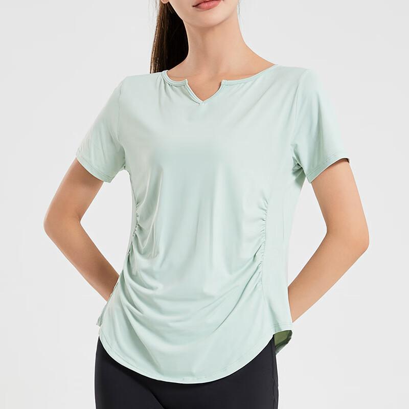 Longchan Women s Quick-Dry Yoga & Fitness Short Sleeve Top