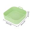 Square Air Fryer Liner Non-Stick Silicone Baskets Reusable Air Fryer Accessories