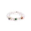 Elegant Women's Zircon Pearl Ring - Fashionable French Design, Perfect for Stacking