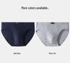 Men's Plus Size Red Cotton Breathable Underwear for Middle-Aged and Elderly