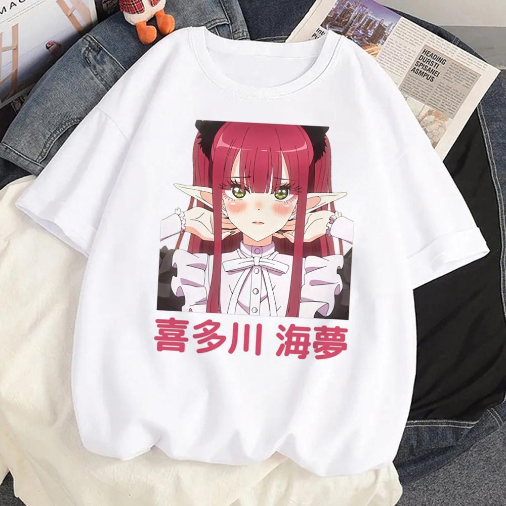Marin Kitagawa T-Shirt Damen Japanisch lustig Anime T-Shirt Mädchen Harajuku Kleidung