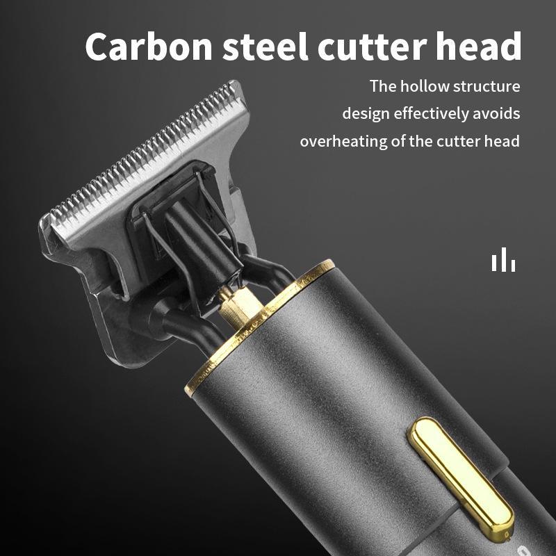 Rechargeable T9 Bald Electric Hair Clipper & Razor with Carving Mark Design