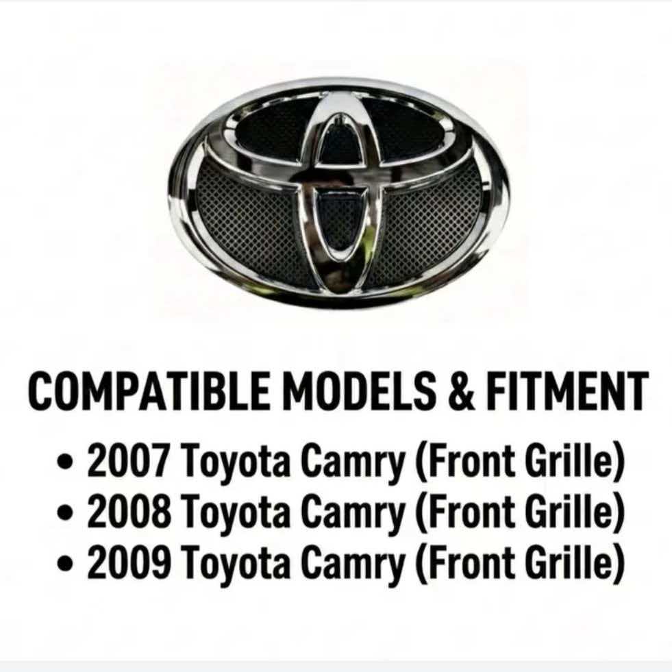 150mm Front Grill Emblem  For Toyota Camry 2007 2008 2009 Premium Adhesive RADIATOR / 75311-33130 / 7531106060 GRILLE FRONT
