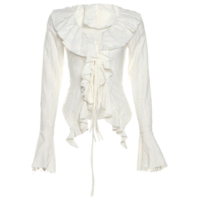 

Осень Новая Женская Однотонная Сексуальная Кофта с Длинным Рукавом и V-образным Вырезом, Вязаная Куртка с Кисточками L белый