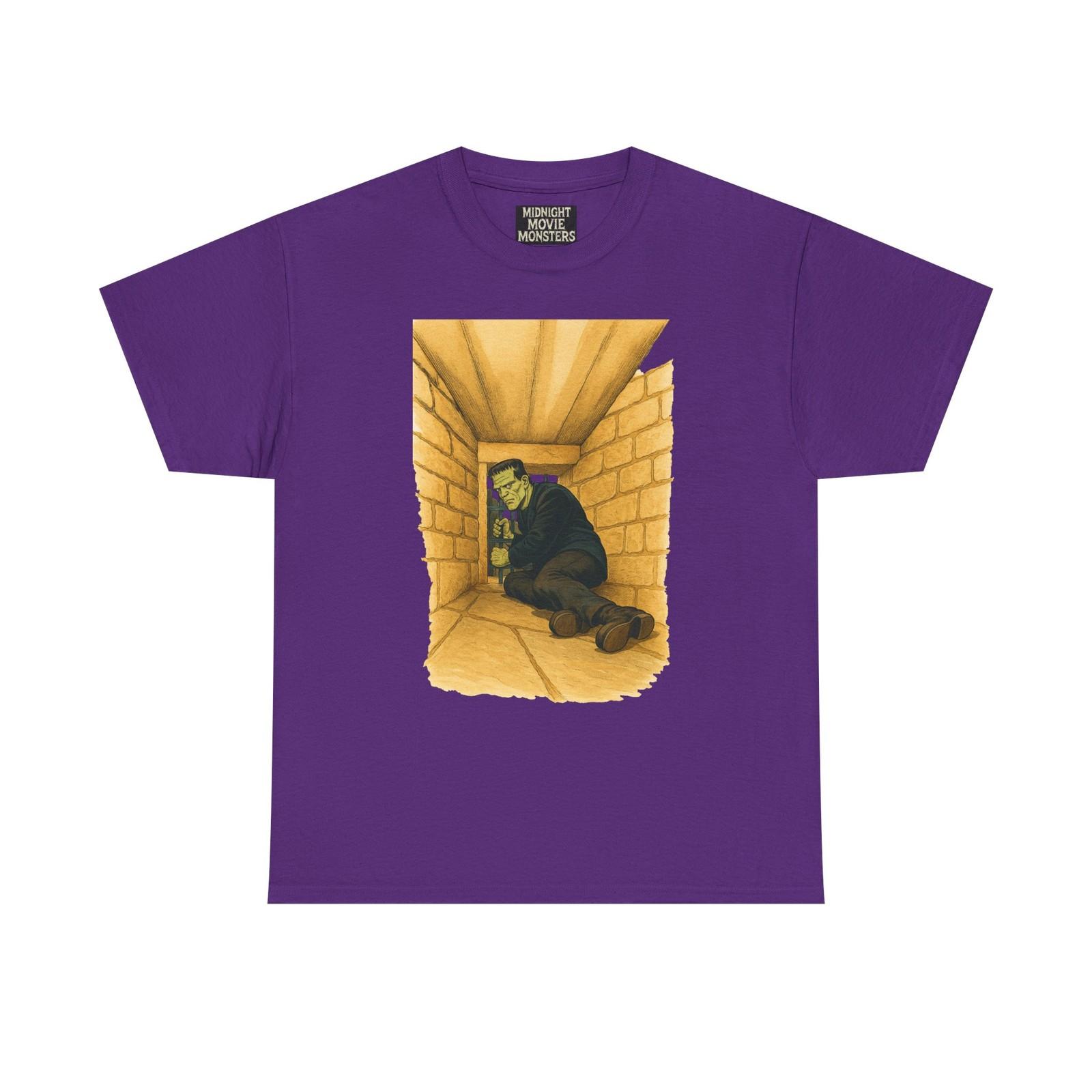 Frankenstein T-Shirt Unisex Heavy Cotton Tee Graphic Monster Vintage Retro S