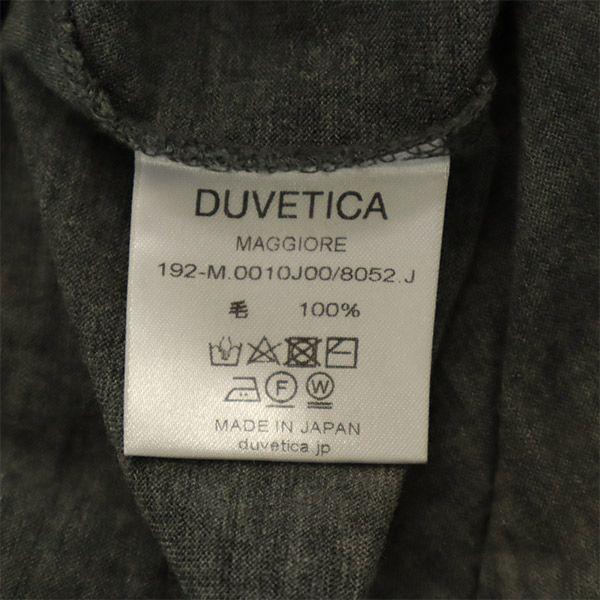 DUVETICA Made In Japan Wool Long Sleeve T-shirt Gray Cut Men's Used