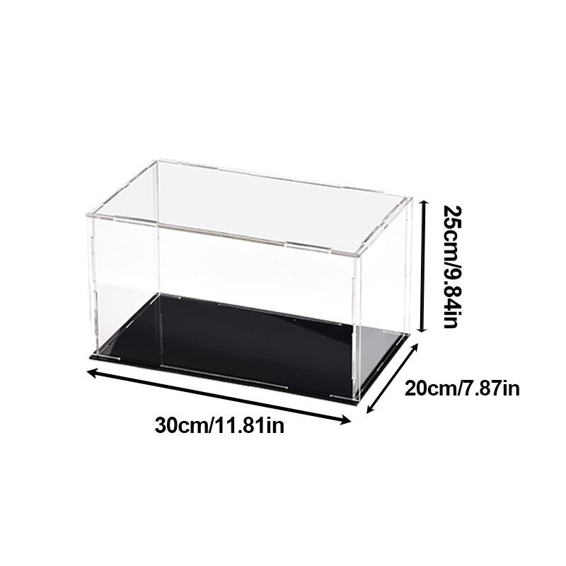 Transparent Storage Box Acrylic Model Display Box Countertop Box Organizer Stand Dustproof Protection Showcase for Action Figures/Toys/Collectibles